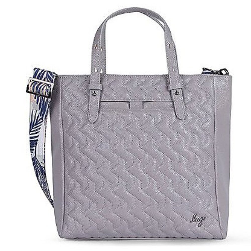 New Lug Charter Classic VL Convertible Tote Bag in Pearl + 1.5" Pearl Strap